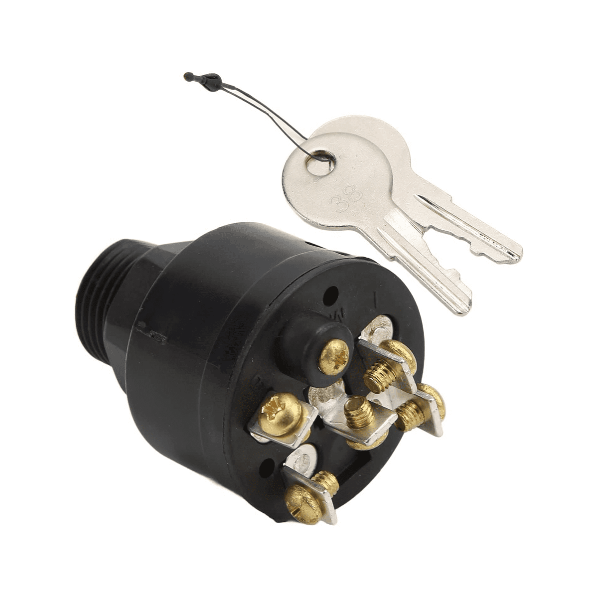 Winyuyby Ignition Switch, 3 Positions Ignition Key Switch 87‑88107 for