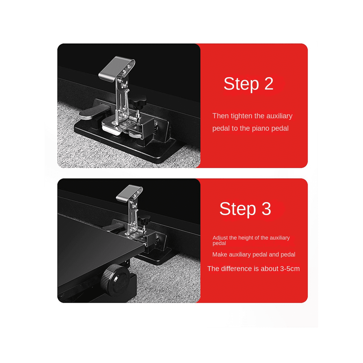 Winyuyby Piano Pedal Extender for Kid Adjustable Height Heighten