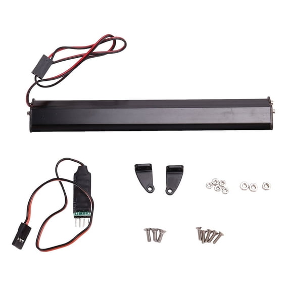 RC Car Roof LED Light Bar Adjustable Mode for 1/10 Crawler SCX10 Wraith Capra TRX4 TRX6 CC01 148mm