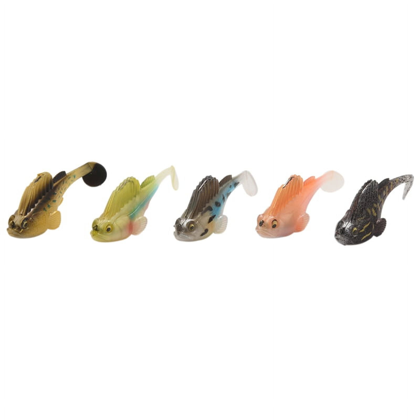 Winyuyby Soft Fishing Soft Bait Lead Jig Dark Sleeper Swimbaits Soft Fishing Bass for Fishing