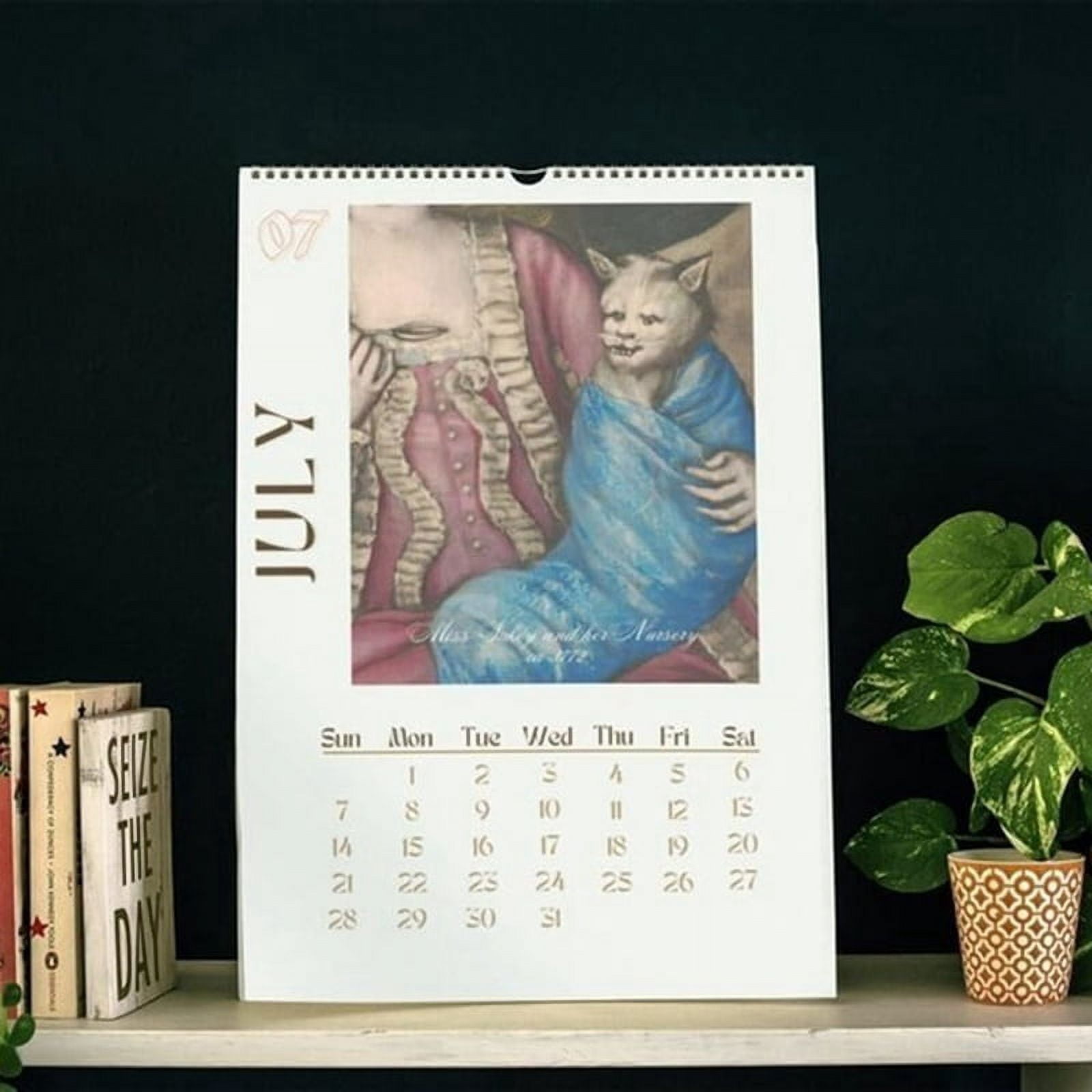 Winyuyby Wall Calendar 2024,2024 Funny Renaissance Calendar, Hanging