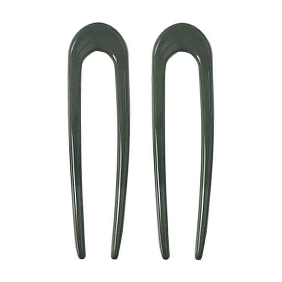 Wioihee 2 Pieces Metal French Hair Pins U Shaped Hair Pins U Vintage forks Sticks Pin for Updo Buns Women Hairstyle Accessories