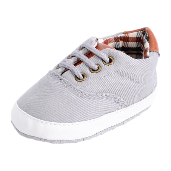 Wioihee Baby Boy Girl Sneakers High-Top Ankle Shoes Non Slip Soft Sole Infant Toddler Prewalker First Walker Crib Shoes Clarance Gray 12-18 Months