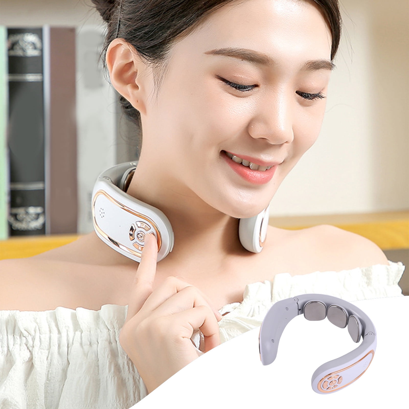 Wioihee Cervical Spine Massager 3 Heads, Cervical Charging Neck and