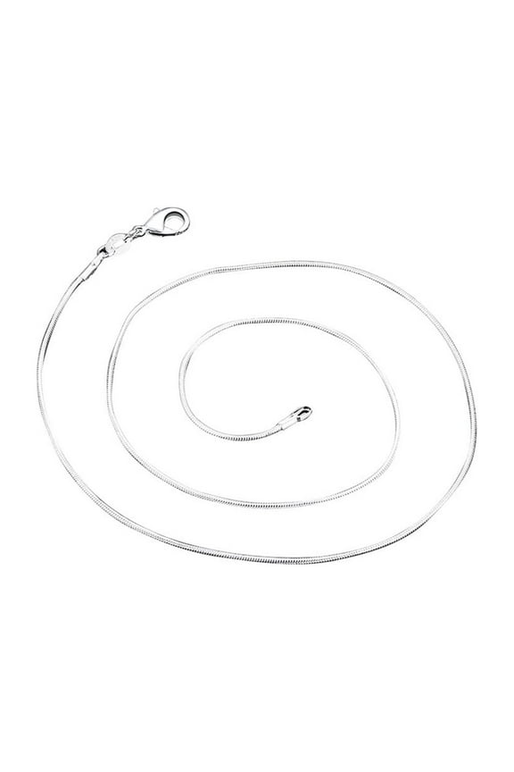 Chains Necklace 10pcs 925 Silver Plated 1.2mm DIY Charms Link with Lobster Clasps for Jewelry Making