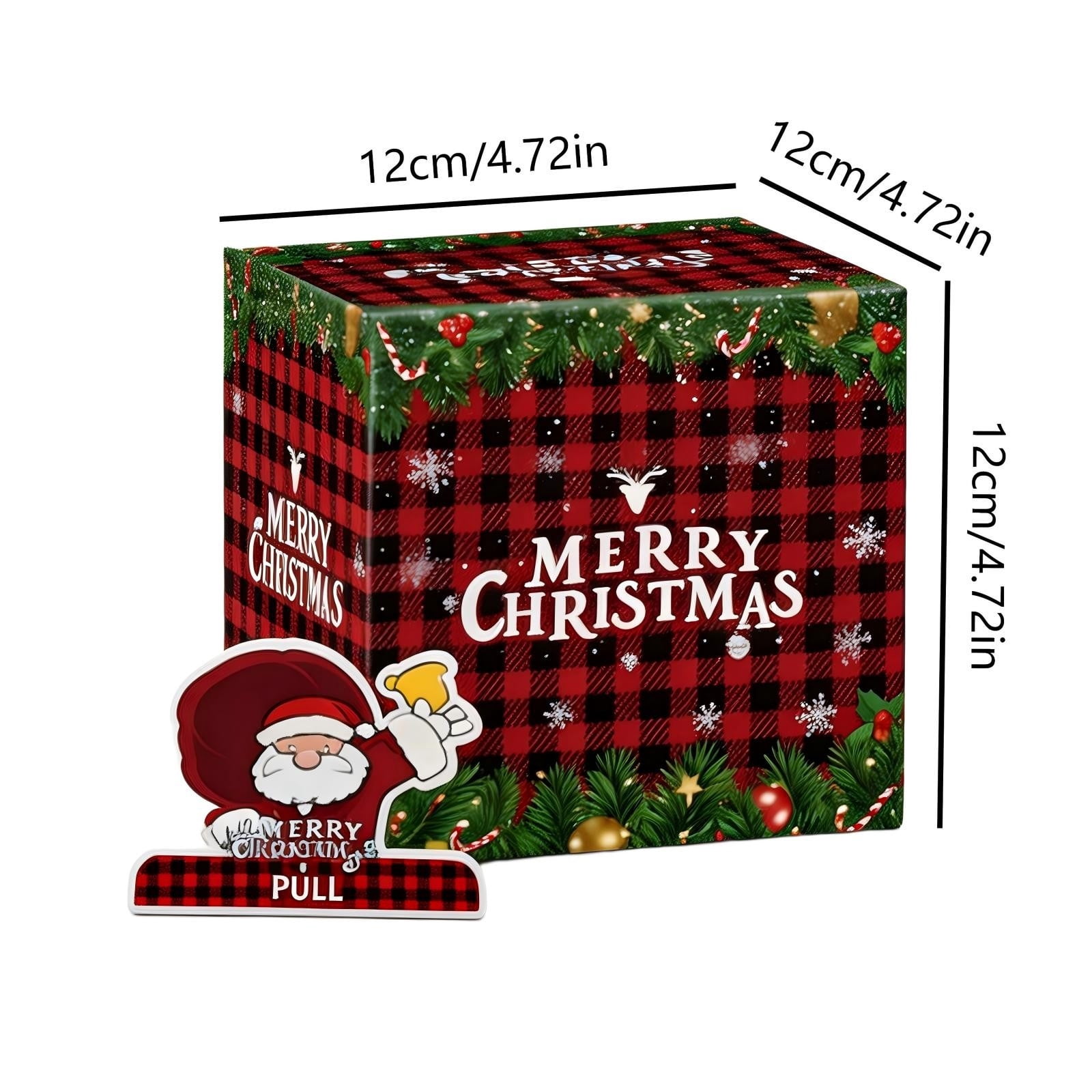 Wioihee Christmas Money Box Surprise Gift Box Cash Pull Out Box for ...