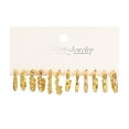 thumbnail image 1 of Wioihee Clearance Under $2.00 6Pairs Gold Hoop Earrings Set for Women Multipack, Dangle Statement Earrings Pack, Chunky Hoops Jewelry, 1 of 9