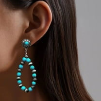Wioihee Under $2.00 Fashion Ethnic Style Earrings for Women Unique Earrings Holiday Earrings Decoration Jewelry