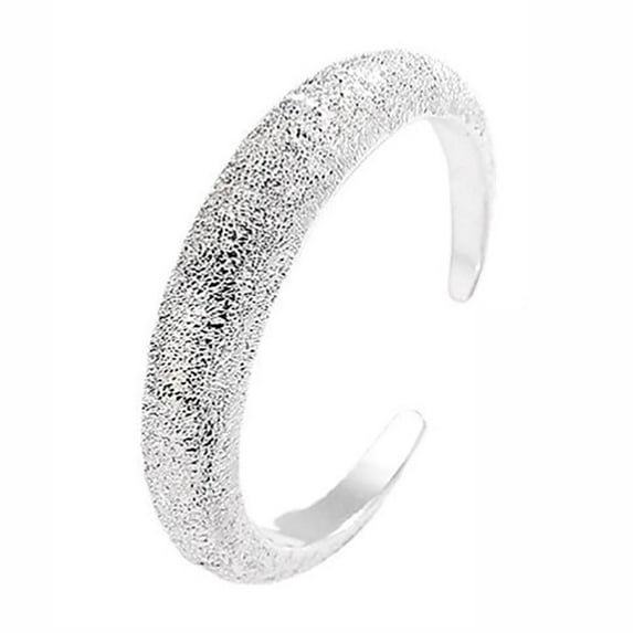Wioihee Clearance Under $2.00 Full Ring Female Cold Wind Super Sparkling Matte Shining Sparkling Food Ring