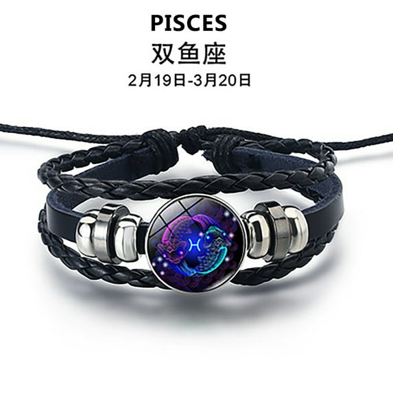 Wioihee Under $2.00 Men's and Women's Bracelets Twelve Leather Rope Bracelet