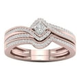 thumbnail image 1 of Wioihee Under $2.00 Rhinestone Rings Set for Women 2PCS Stackable Ring Bands Engagement Wedding, 1 of 2