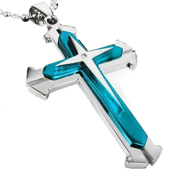 Wioihee Clearance Under $2.00 Unisex Men Stainless Steel Pendant Necklace Chain Valentine's Day gift