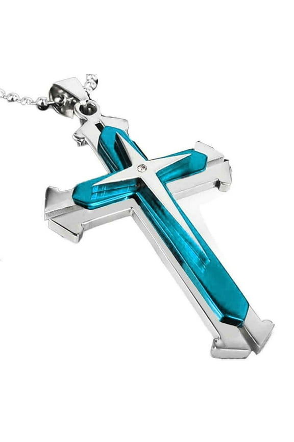 Clearance Under $2.00 Unisex Men Stainless Steel Pendant Necklace Chain Valentine's Day gift