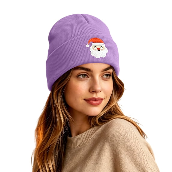 Wioihee Embroidered Knit Cuffed Beanie for Men Women Tactical Winter Warm Hat