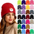 thumbnail image 1 of Wioihee Embroidered Knit Cuffed Beanie for Men Women Tactical Winter Warm Hat, 1 of 6