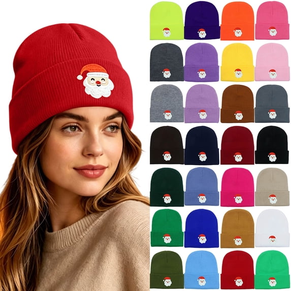 Wioihee Embroidered Knit Cuffed Beanie for Men Women Tactical Winter Warm Hat
