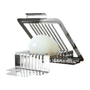 Wioihee Kitchen Restaurant Boiled Eggs Slicers Multipurpose Stainless Steel Wire Eggs,Silver,One Size