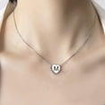 thumbnail image 1 of Wioihee Ladies' jewelry Heart Necklace 18K Gold Plated Stainless Steel Tiny Heart Letter Necklace Personalized Monogram Name Necklace for Women, 1 of 3