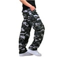 thumbnail image 1 of Wioihee Men's Cotton Casual Military Army Camo Combat Work Cargo Pants with Pockets Blue 10(XL), 1 of 6