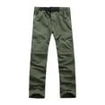 thumbnail image 1 of Wioihee Men's Hiking Pants Convertible Quick Dry Lightweight Zip-off Outdoor Travel Camping Fishing Pants Army Green 6(M), 1 of 5