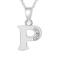 thumbnail image 1 of Wioihee Necklaces for Women Sterling Silver Personalized Alphabet Letter Name Script Pendant Necklace for Women, 1 of 1
