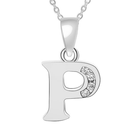 Wioihee Necklaces for Women Sterling Silver Personalized Alphabet Letter Name Script Pendant Necklace for Women