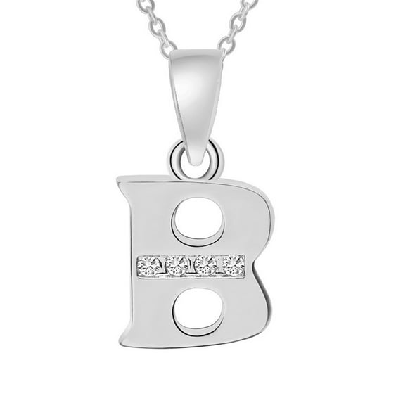 Wioihee Necklaces for Women Sterling Silver Personalized Alphabet Letter Name Script Pendant Necklace for Women