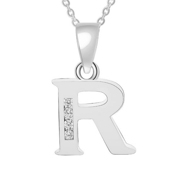 Wioihee Necklaces for Women Sterling Silver Personalized Alphabet Letter Name Script Pendant Necklace for Women
