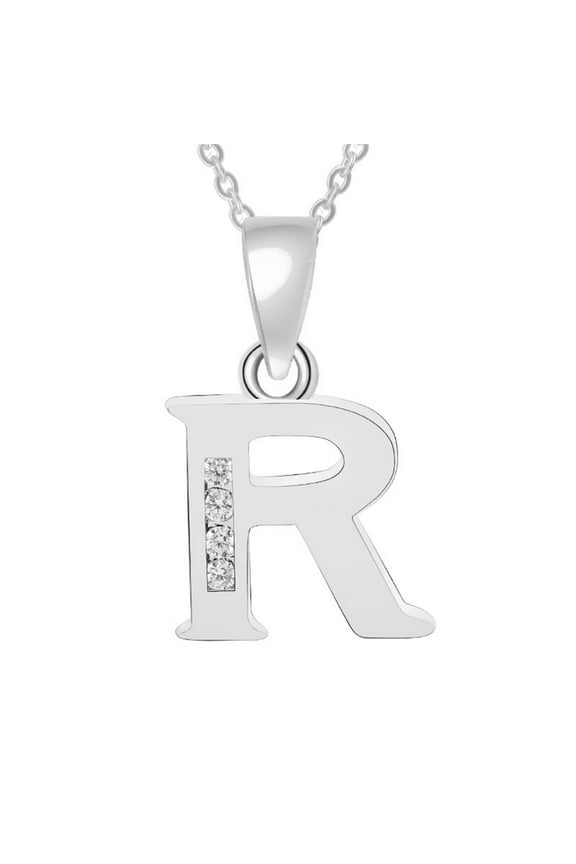 Necklaces for Women Sterling Silver Personalized Alphabet Letter Name Script Pendant Necklace for Women