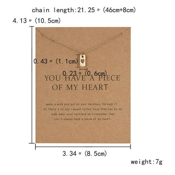 Wioihee Paper Card Snowflake Happy Alloy Necklace Pendant Clavicle Chain