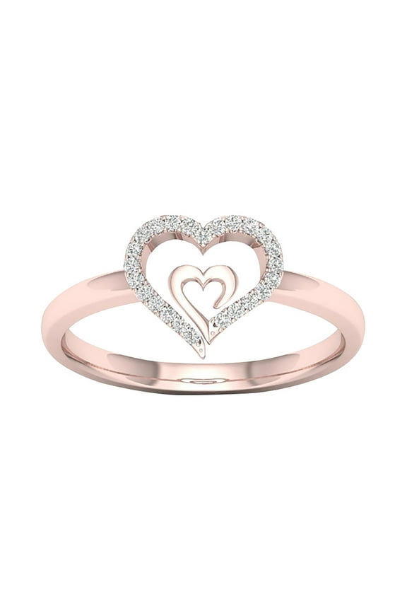 Promise Ring for Women Heart 925 Sterling Silver Rings CZ Simulated Diamond Rings Jewelry for Her Birthday Wedding Anniversay Valentines Day