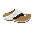 thumbnail image 1 of Wioihee Sandals for Women Wedge Shoes: Comfortable Orthopedic Sandals Womens Dressy Summer Flip Flops Casual Walking Wedges White 9.5(43), 1 of 9