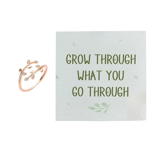 Wioihee Vintage Leaf Diamond Greeting Card Packaging Ladies Lady Leaf Open Vintage