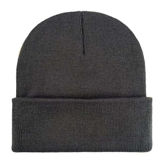 Wioihee Winter Solid Color Knit Beanie Women Men Warm Knitted Hat, Stretchy Basic Cuffed Cap