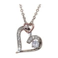 thumbnail image 1 of Wioihee Women -flash Inlaid Zircon Geometric Zircon Heart Pendant Necklace Jewelry, 1 of 9