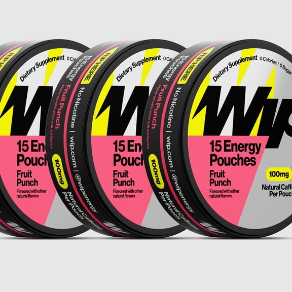 Wip Fruit Punch 100mg 3 Pack (15 Pouch)