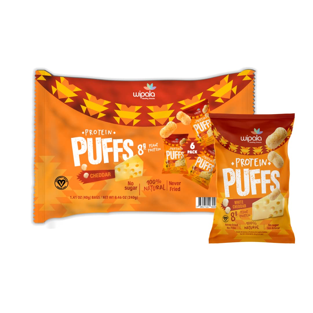 Wipala Protein | 8 Grams of Protein per bag | Certified Vegan | 6 Pack