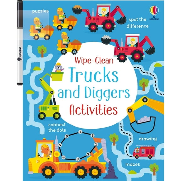 Wipe-Clean Activities Wipe-Clean Trucks and Diggers Activities, (Paperback)