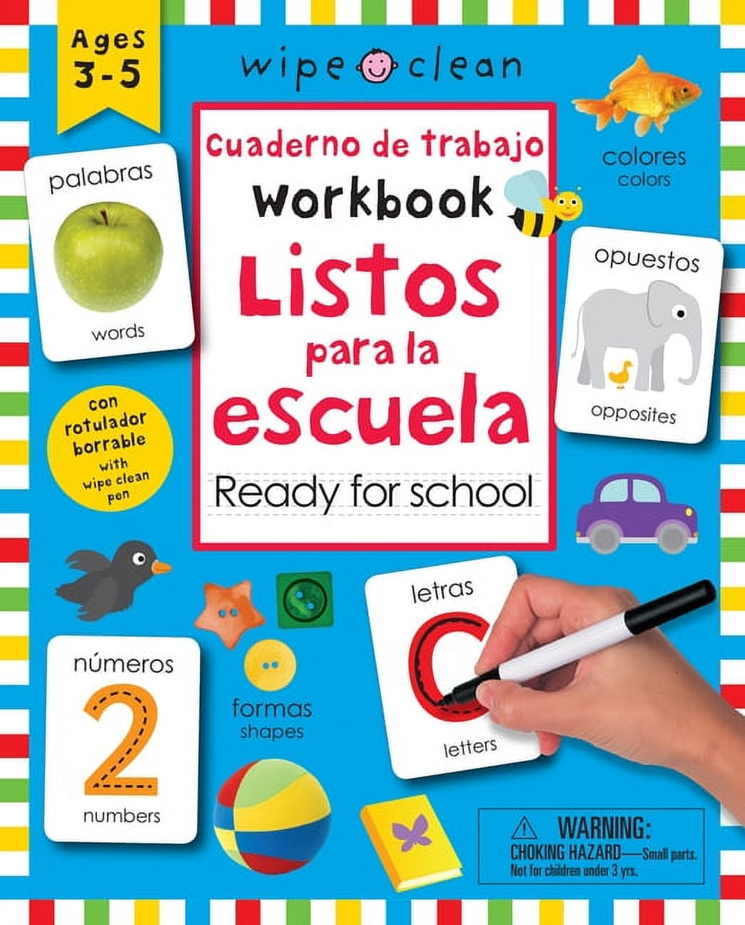 ROGER PRIDDY Wipe Clean Activity Books: Wipe Clean: Bilingual Workbook Ready for School / Cuaderno de trabajo listos para la escuela : Ages 3-5; with wipe clean pen (Other)
