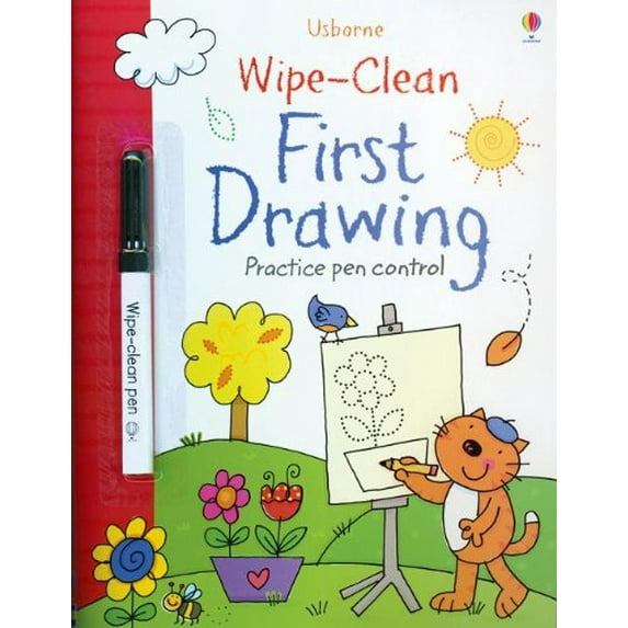 Pre-Owned Wipe-Clean First Drawing (Usborne Wipe-Clean Books) (Paperback) 0794528236 9780794528232