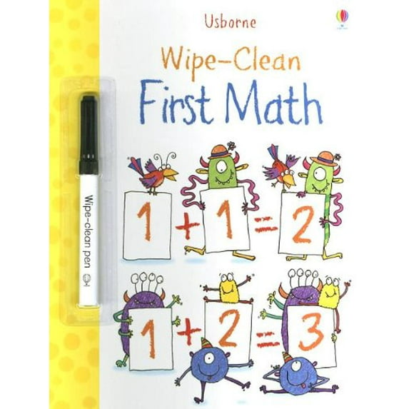 Pre-Owned Wipe-Clean First Math (Usborne Wipe-Clean Books) (Unknown) 079453354X 9780794533540