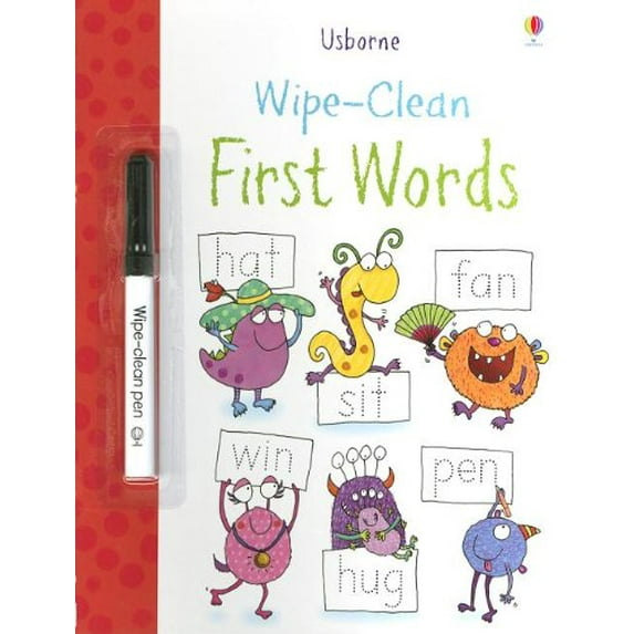 Pre-Owned Wipe-Clean First Words (Usborne Wipe-Clean Books) (Paperback) 0794533310 9780794533311