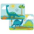 thumbnail image 1 of Wipe-Clean Hello Little One Reversible Decofoam Placemats, Kids Dino World, Set of 2, Made in The USA, 1 of 1
