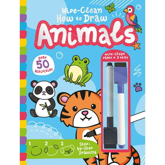 Wipe-Clean How to Draw Wipe-Clean How to Draw Animals, (Hardcover)