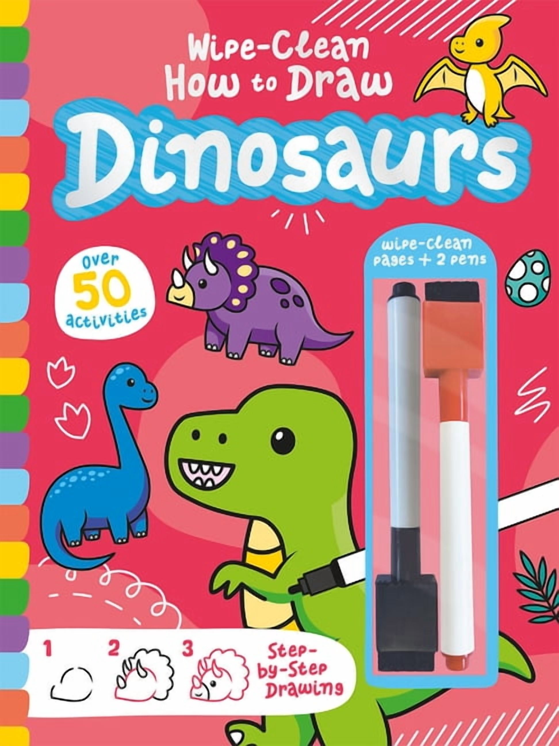 Wipe-Clean How to Draw Wipe-Clean How to Draw Dinosaurs, (Hardcover ...