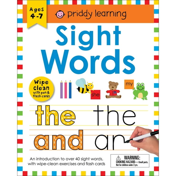 Wipe Clean Learning Books Wipe Clean Workbook: Sight Words (Enclosed Spiral Binding): Ages 4-7; Wipe-Clean with Pen & Flash Cards, (Spiral-Bound)