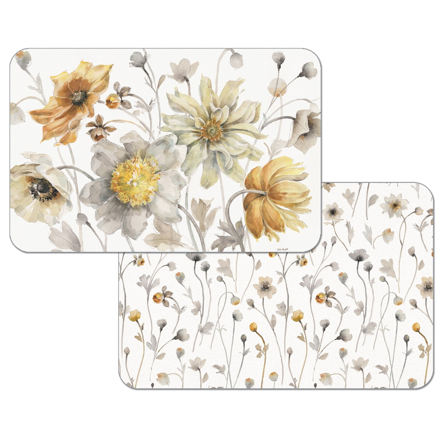 First Dawn Wipe-Clean Dino Placemats - Set Of 2 Reversible Kids Place Mats