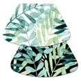 thumbnail image 1 of Wipe-Clean Reversible Wedge Shaped Placemats, Gossamer Palms, Set of 2, Made in The USA, 1 of 2