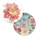 thumbnail image 1 of Wipe-Clean Round Reversible Shaped Place mats, Spring Meadow, Set of 2, Made in The USA, 1 of 3