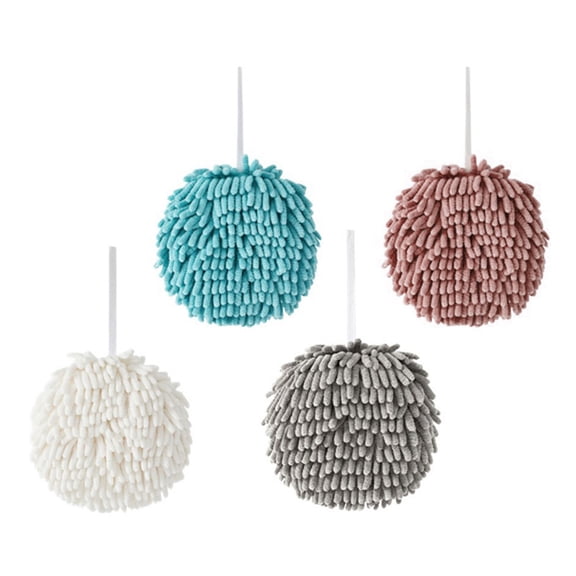 Wipe Handball Chenilles Absorbent Hand Towel Fast Drying Soft Hangable Towel Hands Wipe Balls for Bathroom Kitchen Decoration